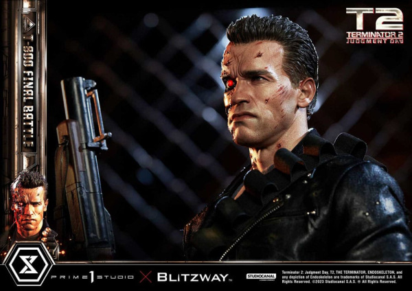 Terminator 2 Museum Masterline Series Statue 1/3 T-800 Final Battle Regular Version 75 cm 11