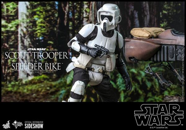 Star Wars Episode VI: Scout Trooper & Speeder Bike 1/6 Action Figure - Hot Toys