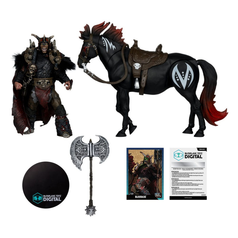 Spawn Action Figure 2-Pack Bloodaxe with Horse (Spawn: The Dark Ages) 18 cm 1