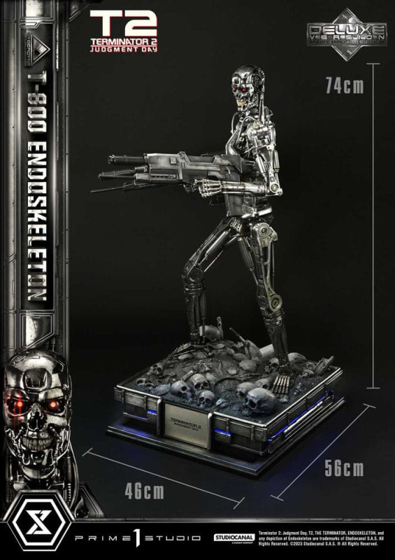 Terminator 2 Museum Masterline Series Statue 1/3 Judgment Day T800 Endoskeleton Deluxe Version 74 cm 12