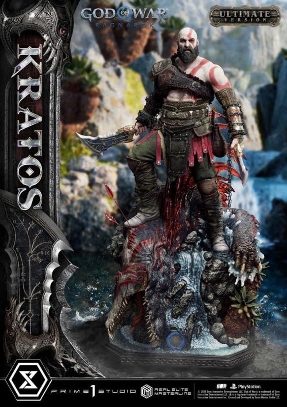 God of War: Ragnarok Real Elite Masterline Series Statue 1/3 Kratos Ultimate Version 95 cm 2