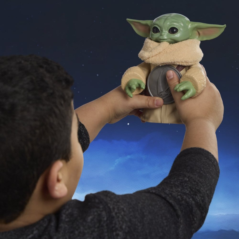 Star Wars: The Mandalorian & Grogu Electronic Action Figure Huggin' Grogu & Anzellan 17 cm 5