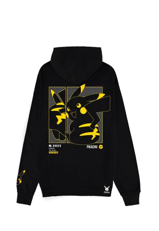 Pokemon Zipper Hoodie Sweater Pikachu Electrifying Line-art Size L