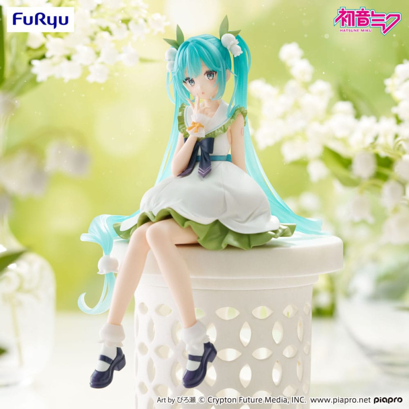Hatsune Miku Noodle Stopper PVC Statue Flower Fairy Lily of the Valley 14 cm 5