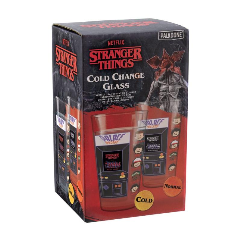 Stranger Things Drinking glass with thermo effect Arcade 400 ml 2