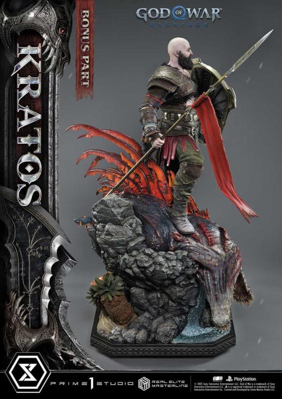 God of War: Ragnarok Real Elite Masterline Series Statue 1/3 Kratos Ultimate Bonus Version 95 cm 5