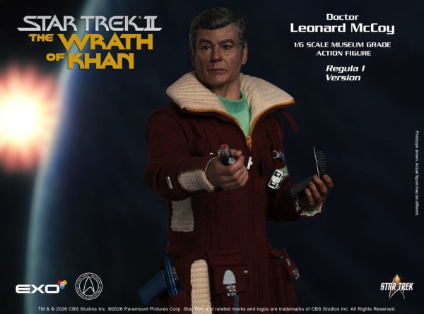 Star Trek II: The Wrath of Khan Action Figure 1/6 Dr. Leonard McCoy Regula I Version 30 cm 8