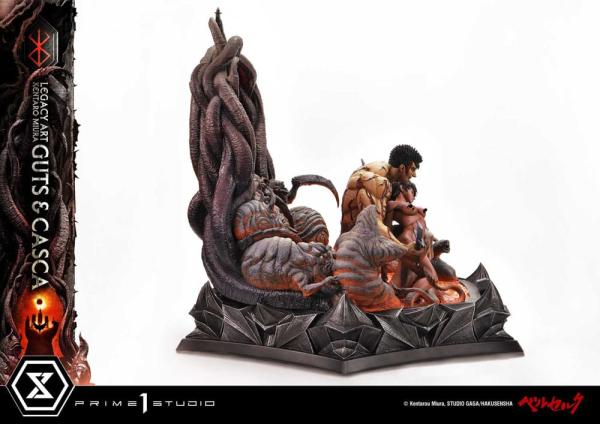 Berserk Ultimate Legacy Art Kentaro Miura Statue 1/4 Guts & Casca Bonus Version 72 cm