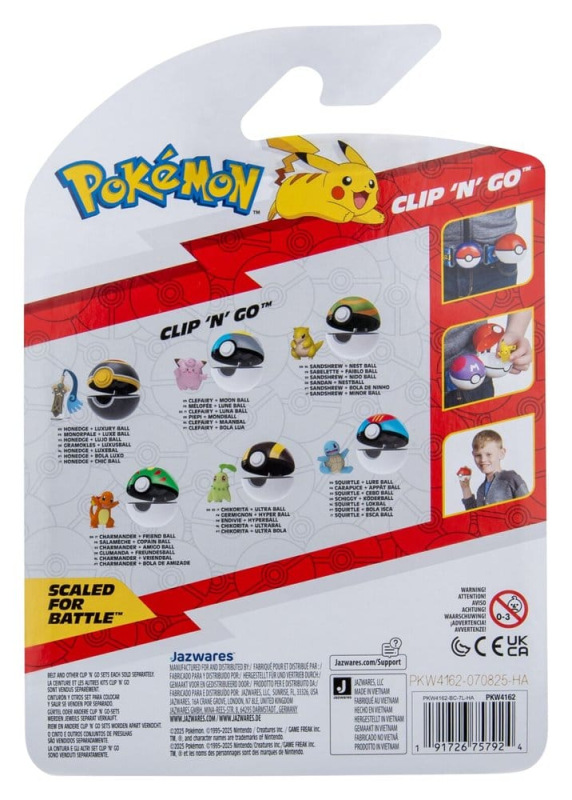 Pokémon Clip 'n' Go Action Figure Charmander & Friend Ball 3