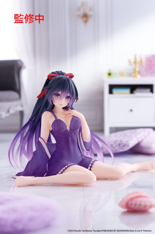 Date A Live V PVC Statue Desktop Cute Figure Tohka Yatogami Nightwear Ver. Renewal 13 cm 1