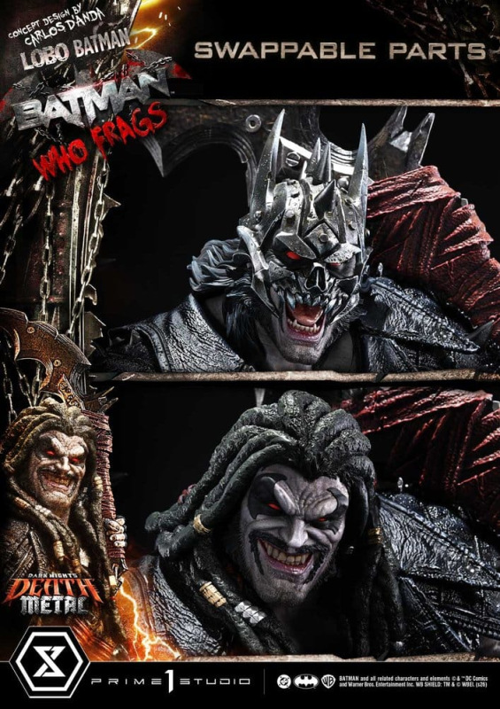 Dark Nights: Death Metal Museum Masterline Statue 1/3 Lobo Batman: Batman Who Frags 81 cm 2