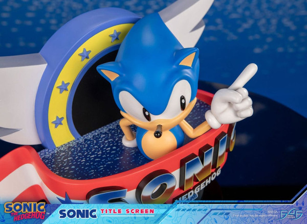 Sonic the Hedgehog Statue Sonic Title Screen 21 cm 10