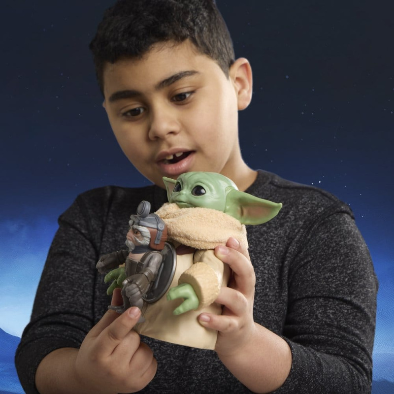 Star Wars: The Mandalorian & Grogu Electronic Action Figure Huggin' Grogu & Anzellan 17 cm 7