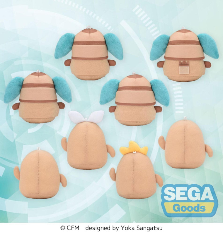 Piapro Characters Hatsune Miku Series fuwa petit Plush Keychains Haniwa 10 cm Blind Box Assortment ( 3