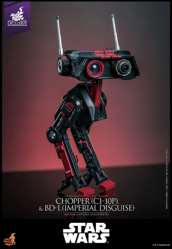 Star Wars Action Figure Set 1/6 Chopper (C1-10P&trade;) & BD-1&trade; (Imperial Disguise) 18 cm & 8 3
