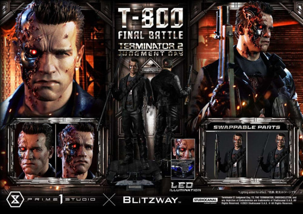Terminator 2 Museum Masterline Series Statue 1/3 T-800 Final Battle Regular Version 75 cm 2