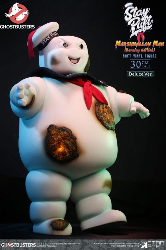 Ghostbusters Soft Vinyl Statue Stay Puft Marshmallow Man Burnign Edition Deluxe Version 30 cm 5