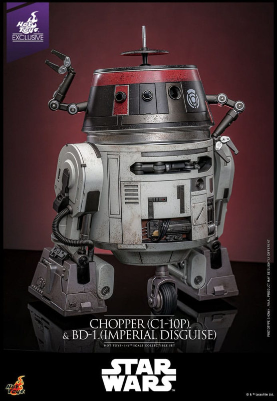 Star Wars Action Figure Set 1/6 Chopper (C1-10P&trade;) & BD-1&trade; (Imperial Disguise) 18 cm & 8 7