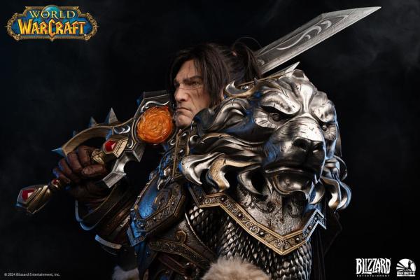 World of Warcraft Life Size Bust 1/1 Varian Wrynn 120 cm 4