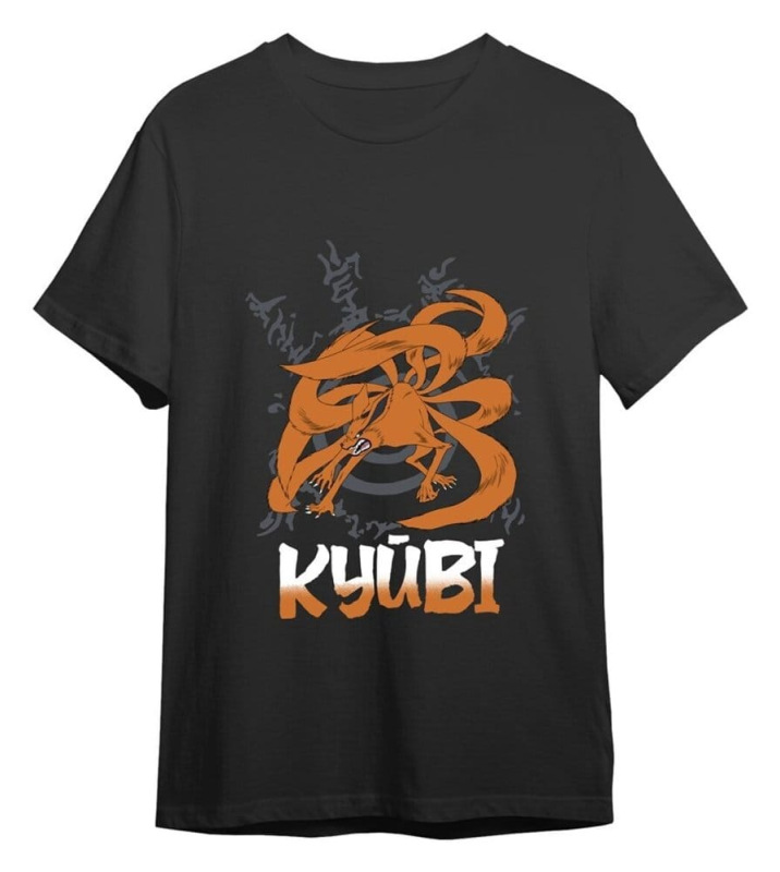 Naruto T-Shirt Kyubi Black Size L 1