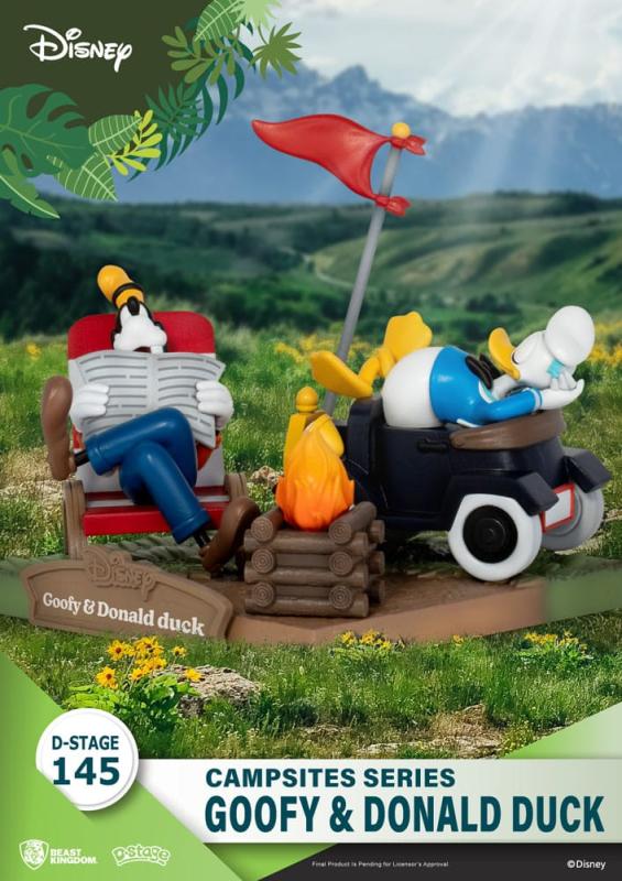 Disney D-Stage Campsite Series PVC Diorama Goofy & Donald Duck 10 cm