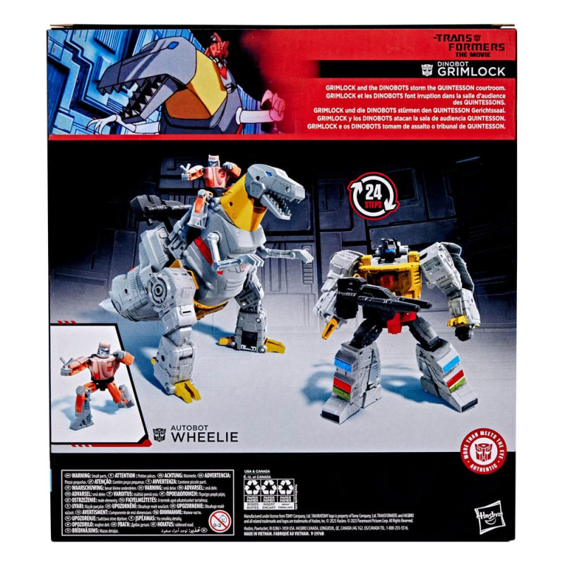 The Transformers: The Movie Studio Series Leader Class Action Figure Dinobot Grimlock & Autobot Whee 1
