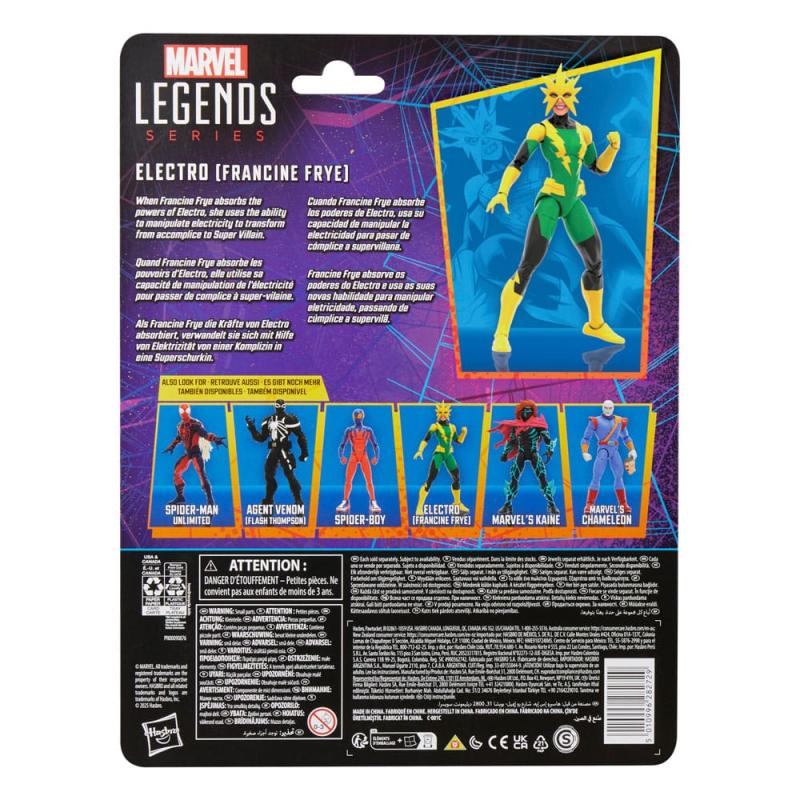 Spider-Man Marvel Legends Retro Action Figure Electro (Francine Frye) 15 cm 6