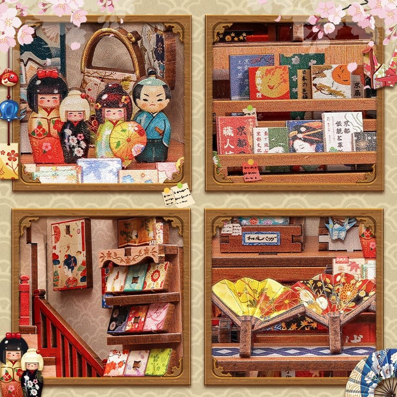 Miniature House Model Kit Tsukino Eogi-dou 19 x 14 cm 3