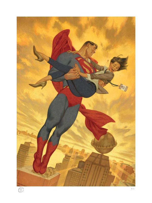 DC Comics: Superman & Lois Lane 46 x 61 cm Art Print - Sideshow Collectibles