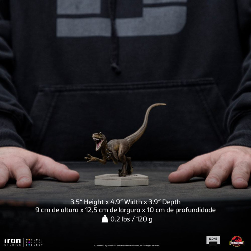 Jurassic World Icons Statue Velociraptor A 9 cm 9