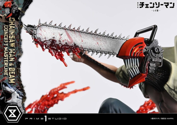 Chainsaw Man Concept Masterline Series Statue 1/6 Chainsaw Man & Beam 73 cm 12