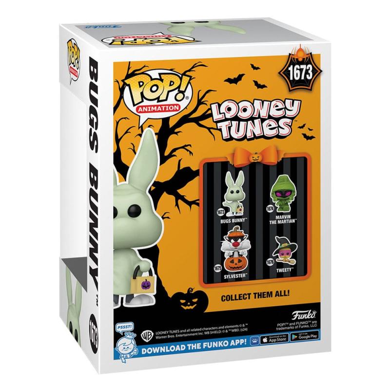 Looney Tunes POP! Television Vinyl Figure Halloween Bugs Bunny(Ghost) 9 cm