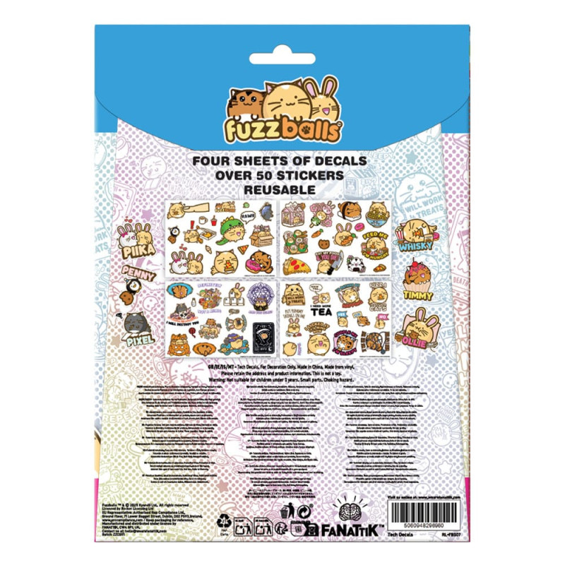 Fuzzballs Tech Sticker Pack 1