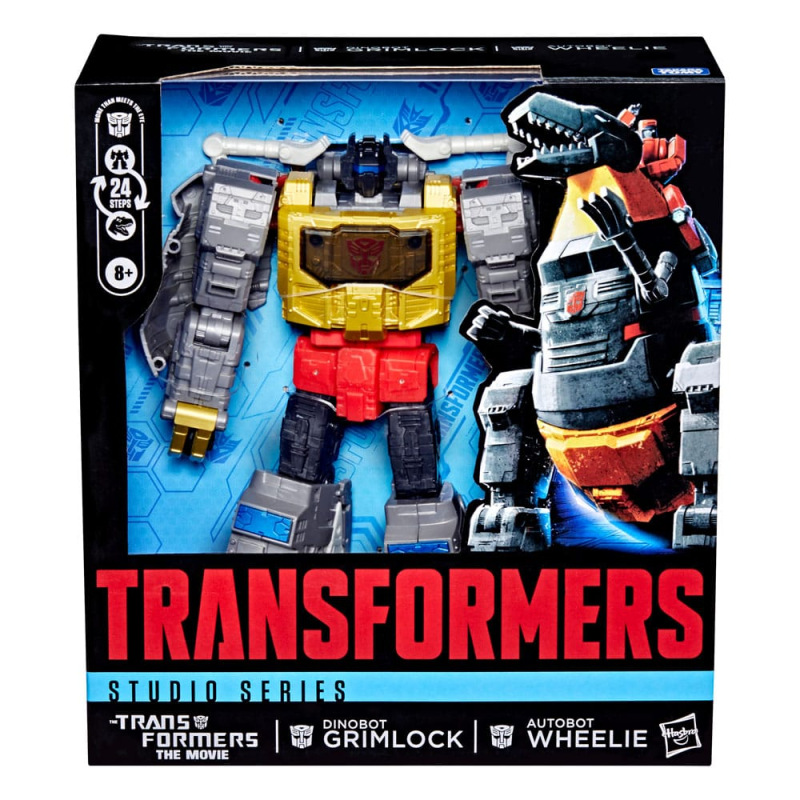 The Transformers: The Movie Studio Series Leader Class Action Figure Dinobot Grimlock & Autobot Whee 4