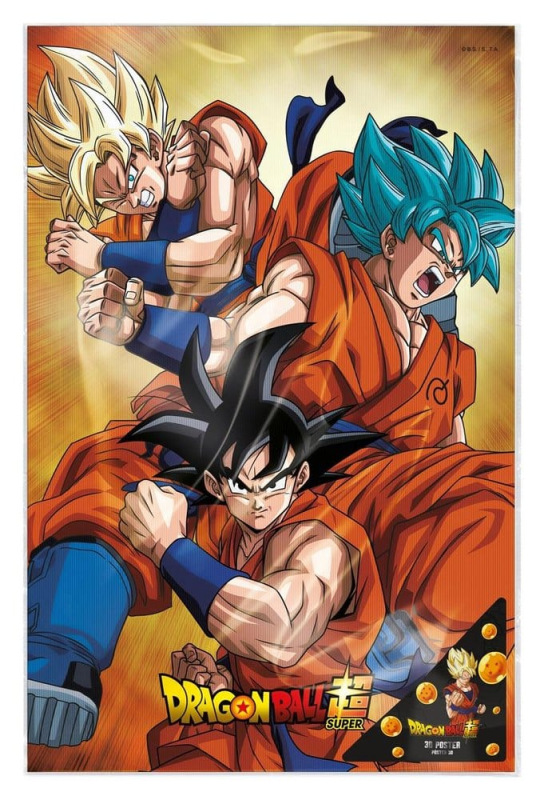 Dragon Ball Super 3D Poster Champa Goku 38 x 58 cm 1