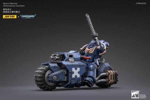 Warhammer 40k Vehicle 1/18 Ultramarines Outrider Bike 22 cm