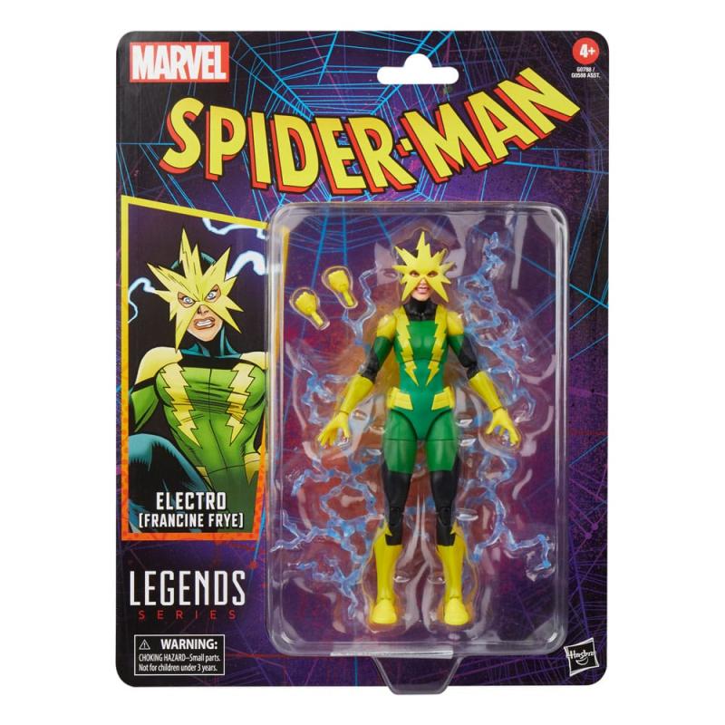 Spider-Man Marvel Legends Retro Action Figure Electro (Francine Frye) 15 cm 8