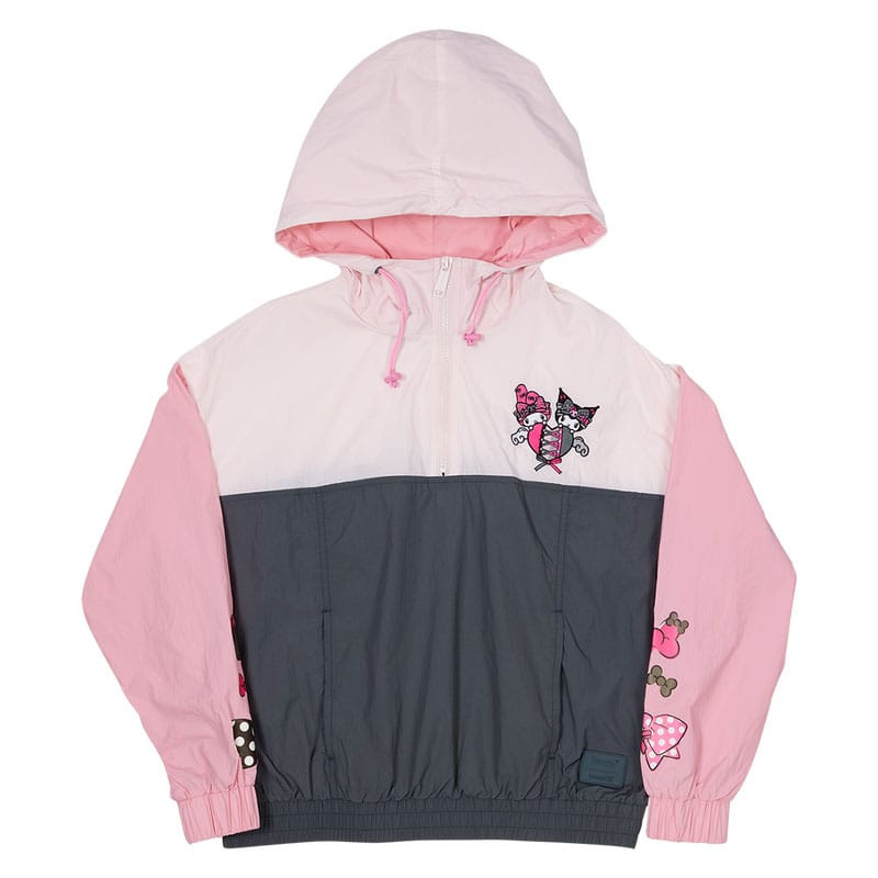 Sanrio by Loungefly Windbreaker Jacket My Melody and Kuromi Size S