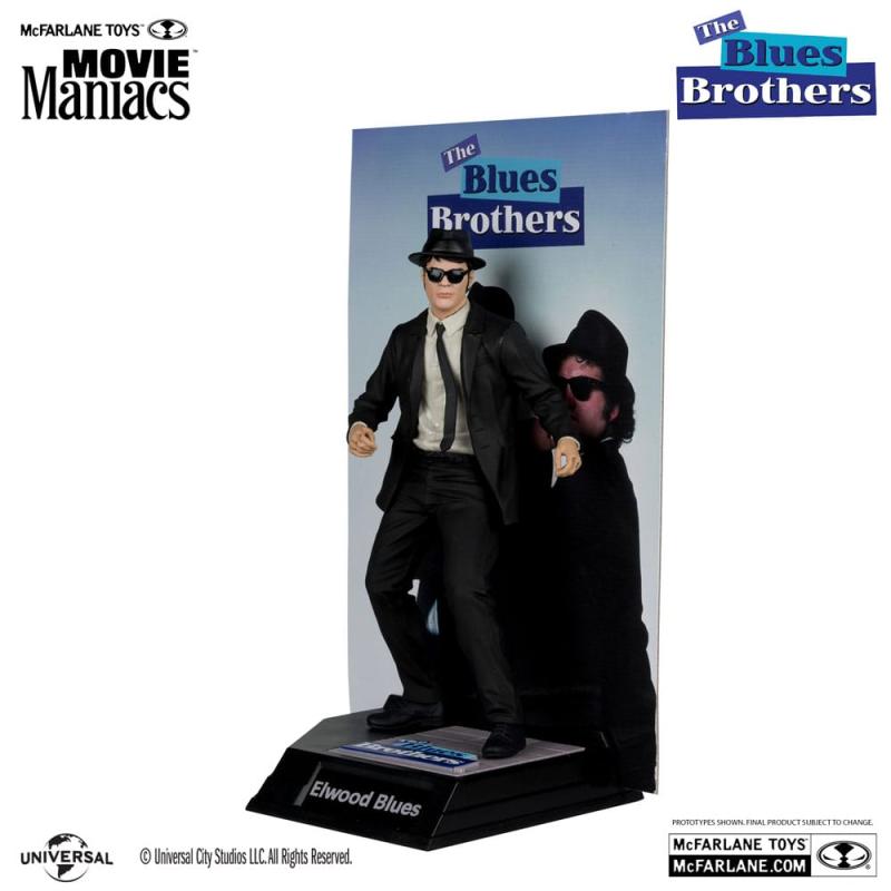 The Blues Brothers Movie Maniacs PVC Statue 2-Pack Jake & Elwood Blues (Gold Label) 15 cm