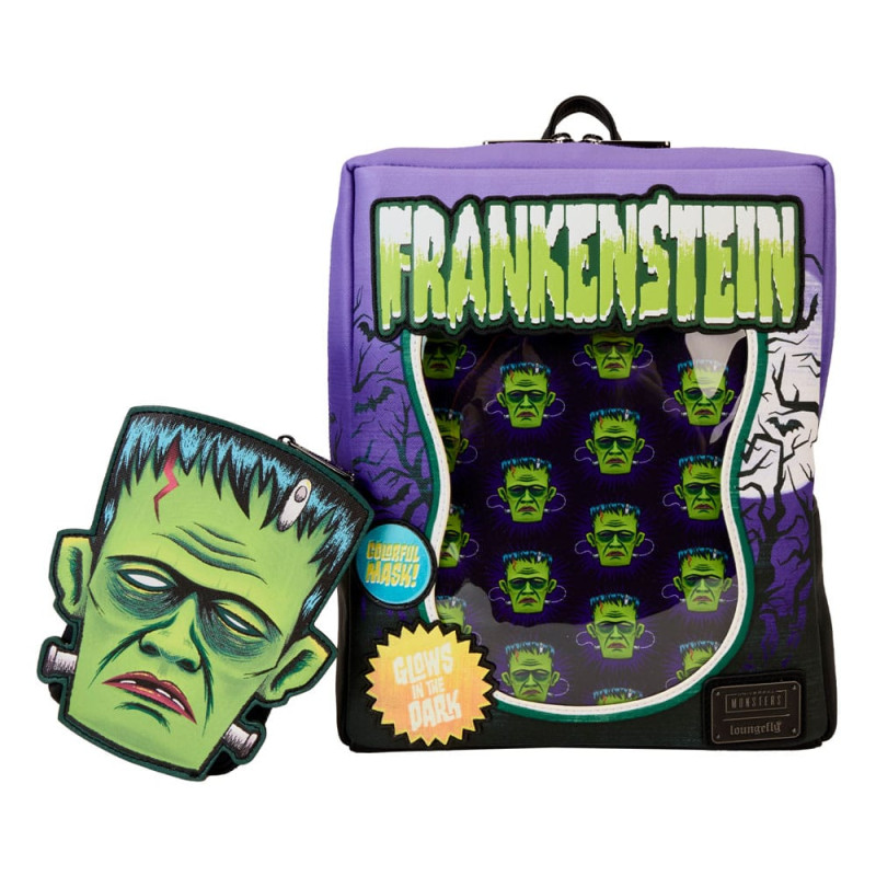 Universal Monsters by Loungefly Mini Backpack Frankenstein Neon Mask 2