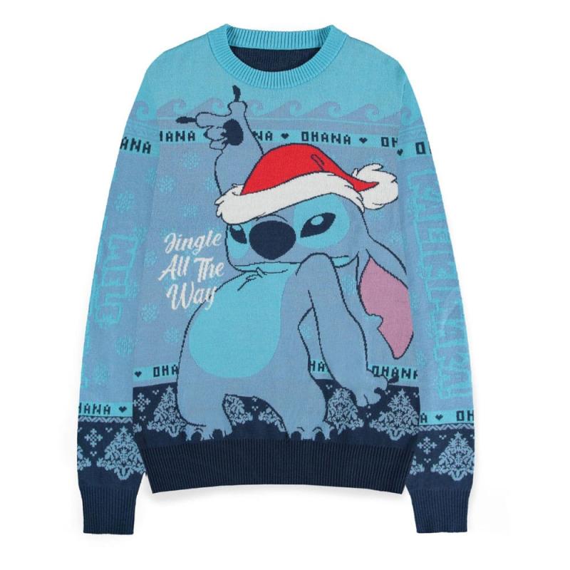Lilo & Stitch Sweatshirt Christmas Jumper Stitch Blue