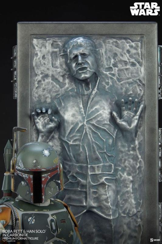 Star Wars: Boba Fett and Han Solo 70 cm Premium Format Statue - Sideshow Collectibles