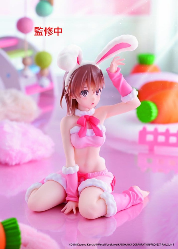 A Certain Scientific Railgun Moflock PVC Figure Mikoto Misaka (Fluffy Bunny Ver.) 13 cm 6