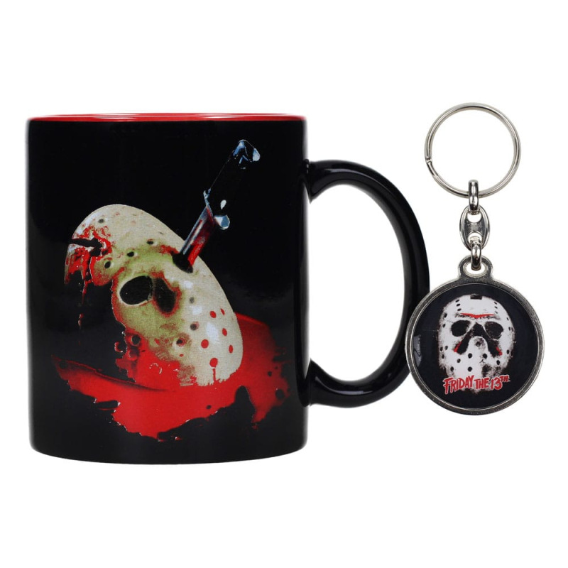 Friday the 13th Gift Set Mug & Keyring Jason's Mask 1