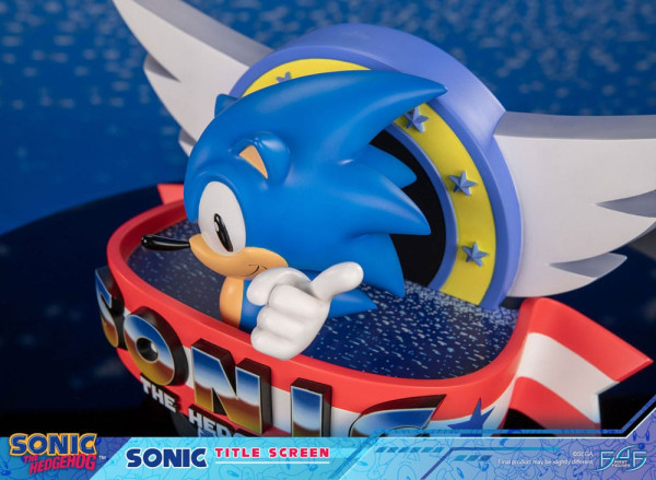 Sonic the Hedgehog Statue Sonic Title Screen 21 cm 11