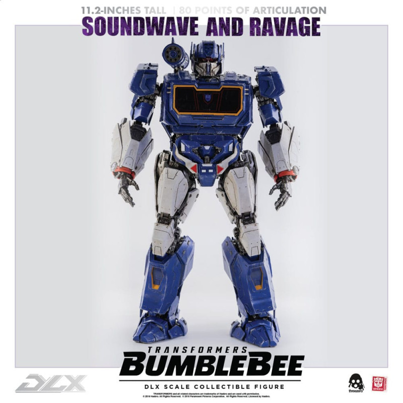 Transformers Bumblebee DLX Action Figure 2-Pack 1/6 Soundwave & Ravage 28 cm 12