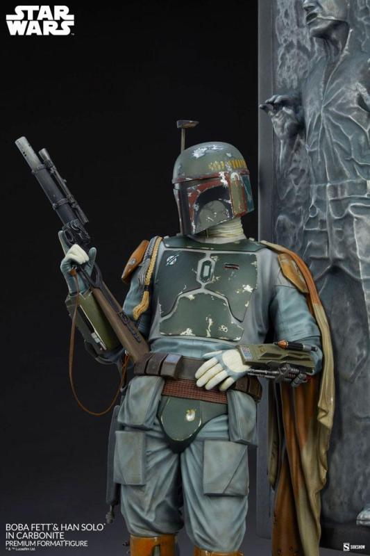 Star Wars: Boba Fett and Han Solo 70 cm Premium Format Statue - Sideshow Collectibles