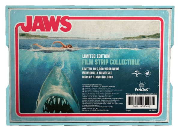 Jaws Ingot Metal Film Strip Collectible Limited Edition 3