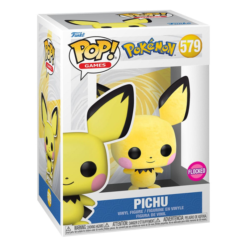 Pokémon POP! Games Vinyl Figure Flocked Pichu *Exclusive Version* 9 cm 1