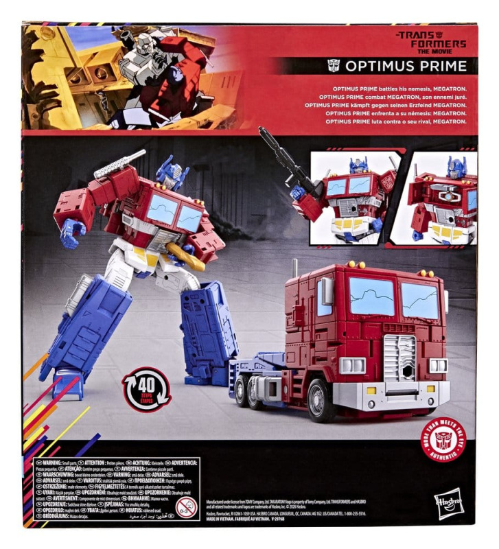 The Transformers: The Movie Studio Series Leader Class Action Figure MTMTE Collection: Optimus Prime 1